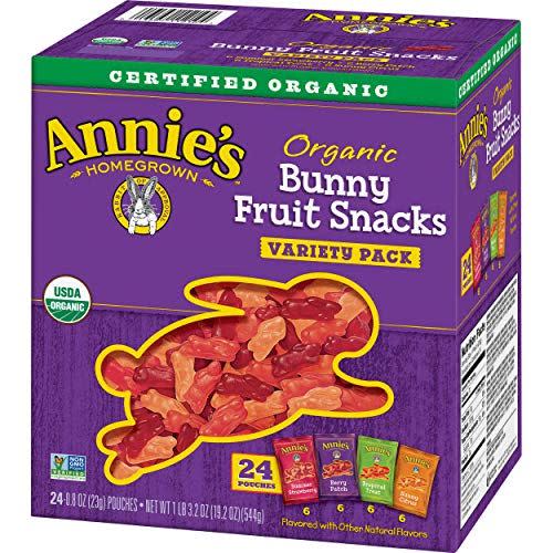 16) Organic Bunny Fruit Snacks