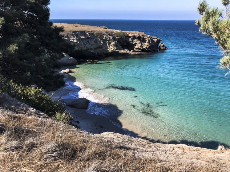 Crystal clear waters of Santa Rosa Island.