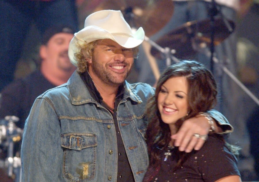 Toby Keith and daughter Krystal during 38th Annual Country Music Awards - Show at Grand Ole Opry House in Nashville, Tennessee, United States. (Photo by R. Diamond/WireImage)
