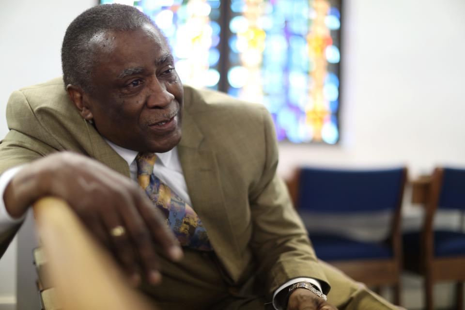 Longtime St. Mary's Primitive Baptist Church pastor, Reverend Ernest Ferrell, seen here at the church on Friday, Aug. 3, 2018, has retired from his role as President and CEO of the Tallahassee Urban League after 48 years of service.