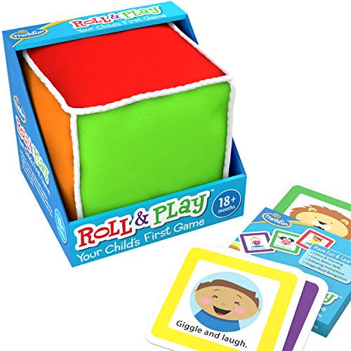 Think Fun Roll and Play Game for Toddlers - Your Child's First Game! Award Winning and Fun Toddler Toy for Parents and Kids 18 Months and Older, Multicolor