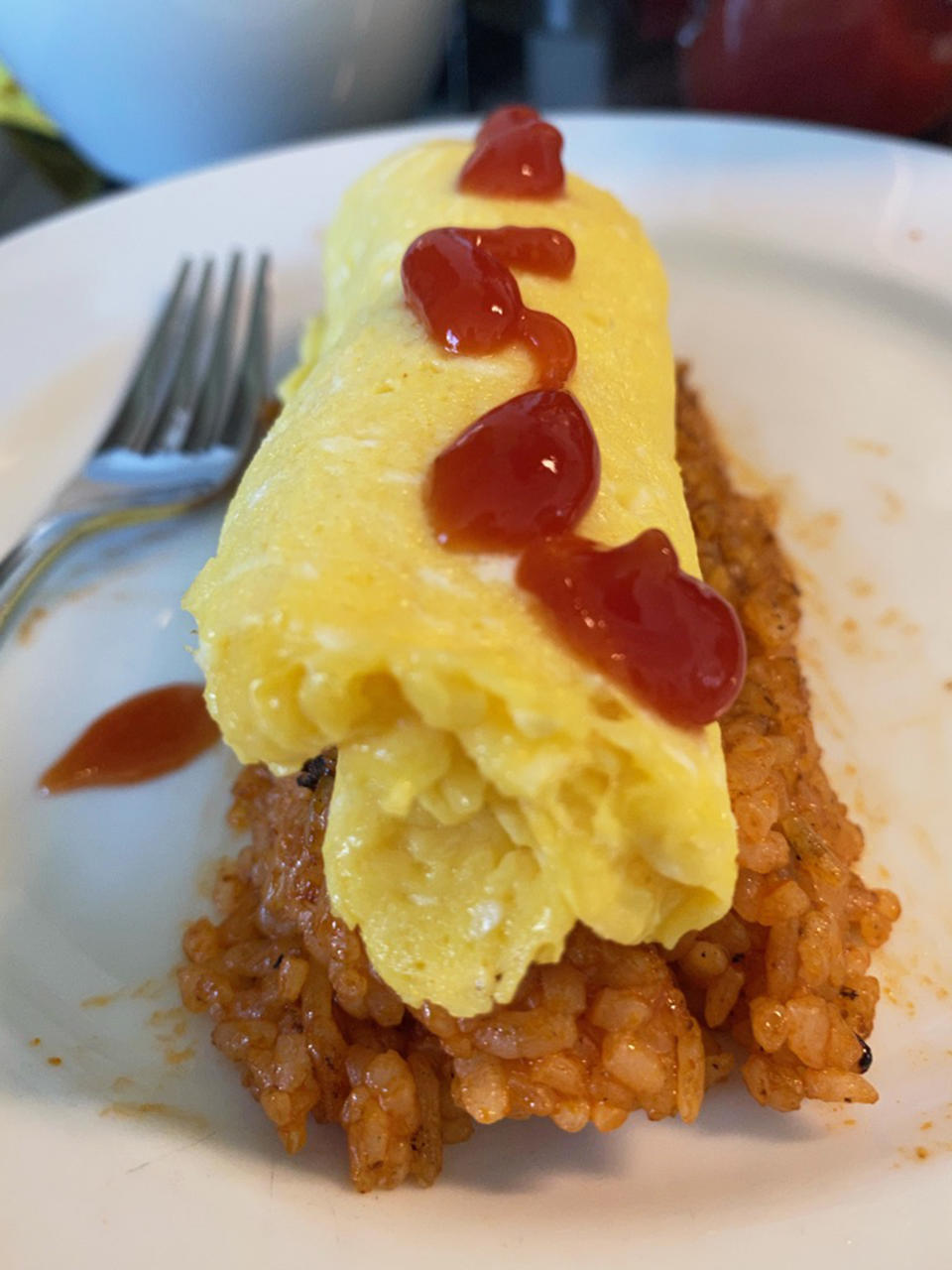 Our take on omurice (Japanese omelet rice). (Courtesy Lizzie Stark)