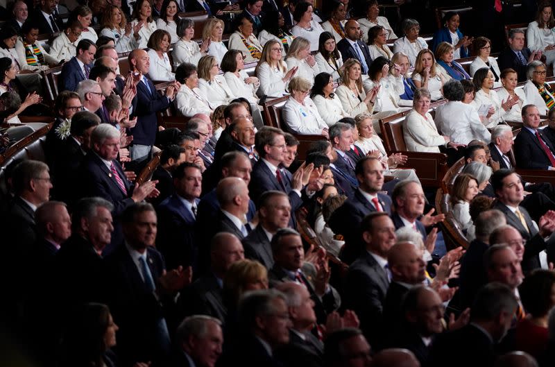 U.S. President Trump delivers his State of the Union address to a joint session of Congress in Washington