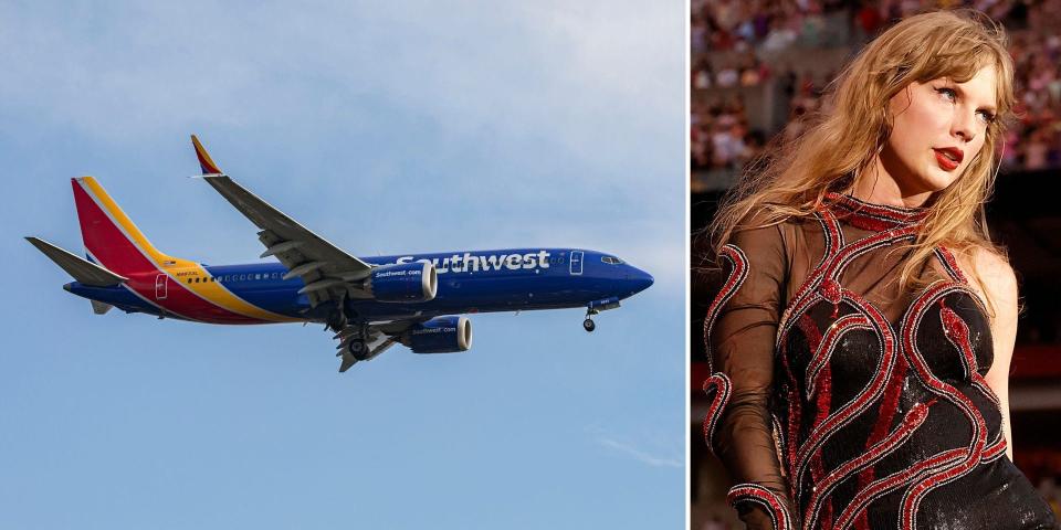 taylor swift southwest airlines plane