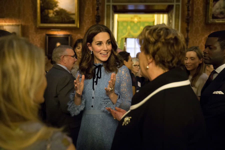 Kate Middleton made a surprise appearance at an event and danced with a giant bear