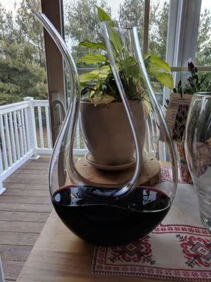 A wine decanter