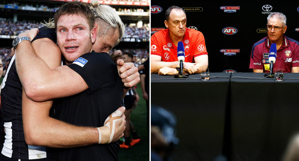 John Longmire and Chris Fagan pictured right and left Taylor Adams