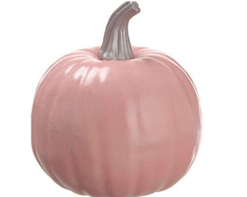 6) Pink Plastic Pumpkin