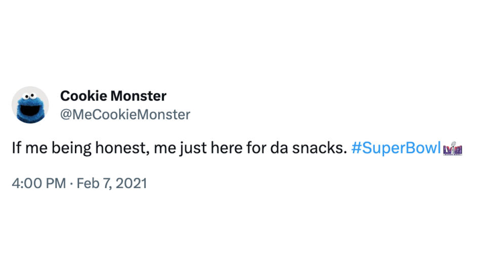 Super Bowl Memes: Cookie Monster on Twitter/X: 