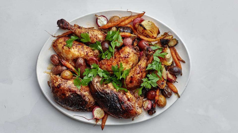 Berbere-Spiced Roast Chicken and Vegetables