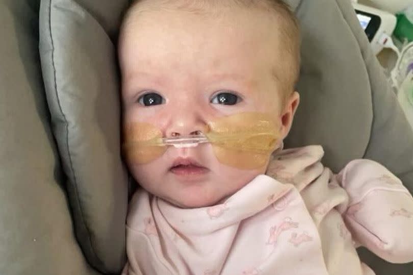 Baby Rosie Robson was seriously ill with whooping cough