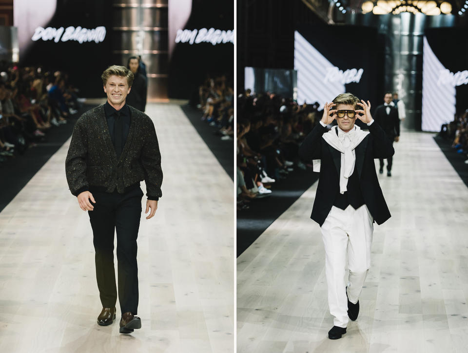 Robert Irwin walks the catwalk