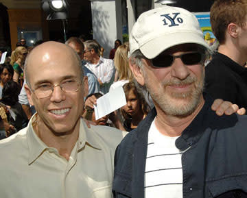 Jeffrey Katzenberg and Steven Spielberg at the Los Angeles premiere of DreamWorks' Shrek the Third