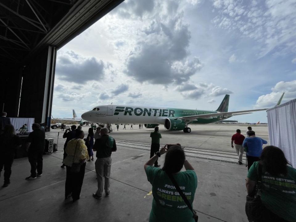 Frontier Airlines' new A321neo.