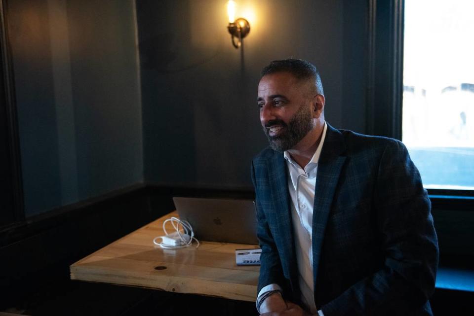 Owner Kris Klair at Central Station Bar and Grill in Turlock, Calif., Tuesday, Dec. 6, 2022.