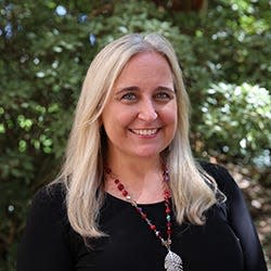 Heather Bishops is an assistant dean in undergraduate studies at Florida State University and is also a visual teams coordinator for FSU's Marching Chiefs.