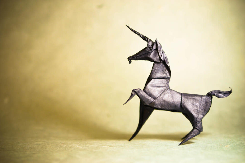 The menagerie includes fantasy creatures like this unicorn