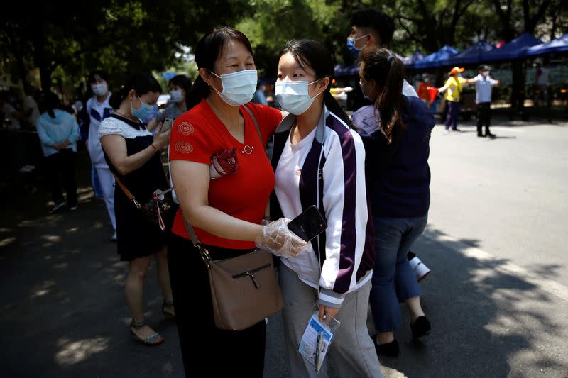 Annual national college entrance exam amid the coronavirus disease (COVID-19) outbreak in Beijing