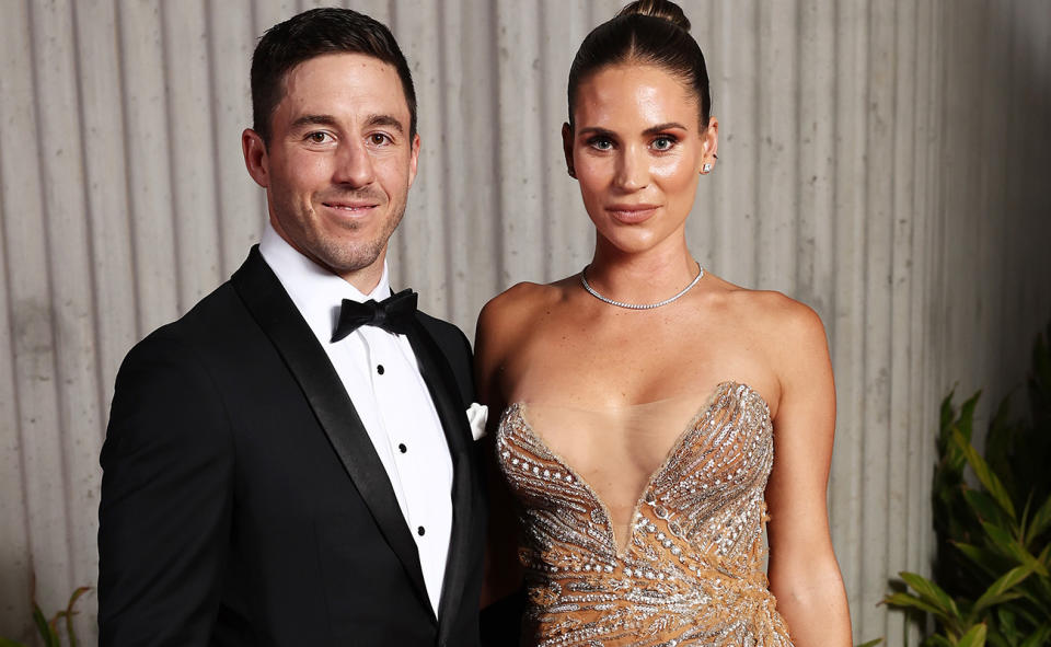 Ben Hunt, pictured here with wife Bridget at the Dally M Awards.