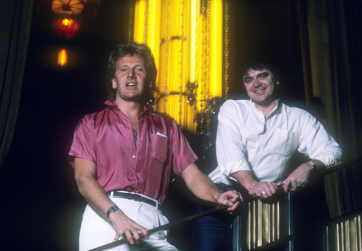 SYDNEY, AUSTRALIA - 1980s: (L-R) Graham Russell and Russell Hitchcock from the Australian rock group 'Air Supply' in the 1980s in Sydney, Australia. (Photo by Peter Carrette Archive/Getty Images)