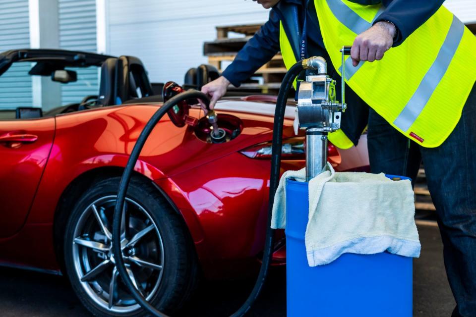 mazda mx5 sustainable fuel trip