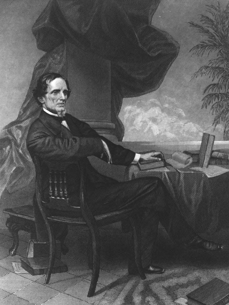 circa 1849: American politician and President of the Confederate States of America, Jefferson Davis (1808 - 1889) - Photo: Hulton Archive (Getty Images)