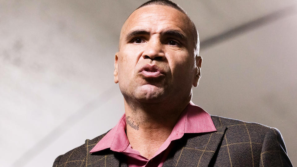 Anthony Mundine has criticised the surprise change to Australia's national anthem, arguing it doesn't do enough to properly reflect Indigenous history. (Photo by Dave Hewison/Speed Media/Icon Sportswire via Getty Images)