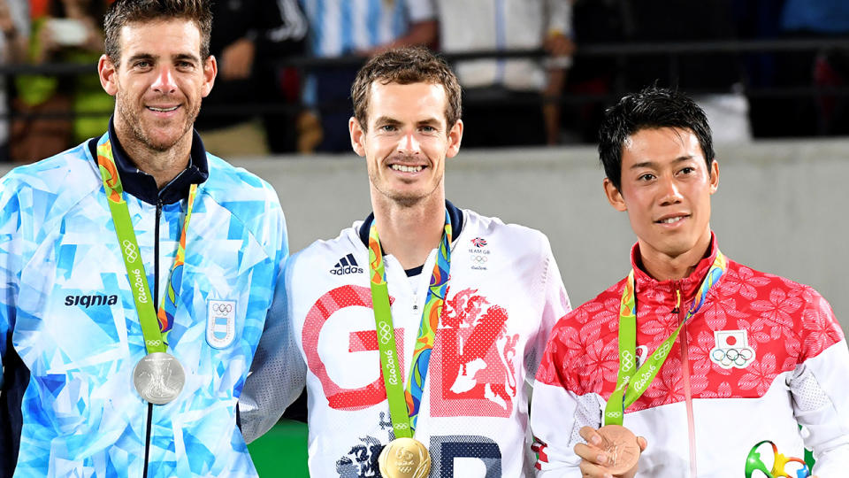 Andy Murray claimed gold in the men's singles at the 2016 Rio Olympics. Photo: LUIS ACOSTA/AFP via Getty Images)