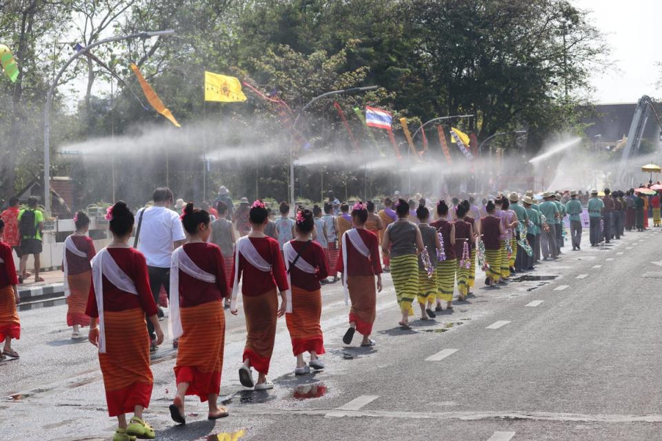 Water during Songkran symbolises washing away the previous year, and getting ready for the next (Somsak Wonghemmarat)