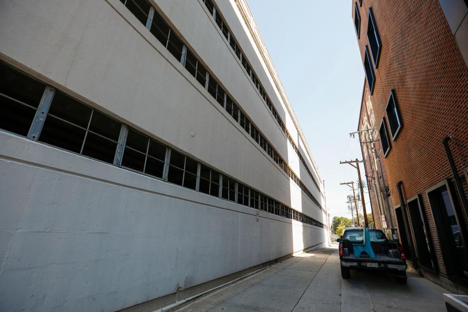 "Alleyscapes" opens Sunday, Oct. 1 as part of Springfield's Sculpture Walk installation. The video project will be visible behind Hotel Vandivort and The Landers Theatre.