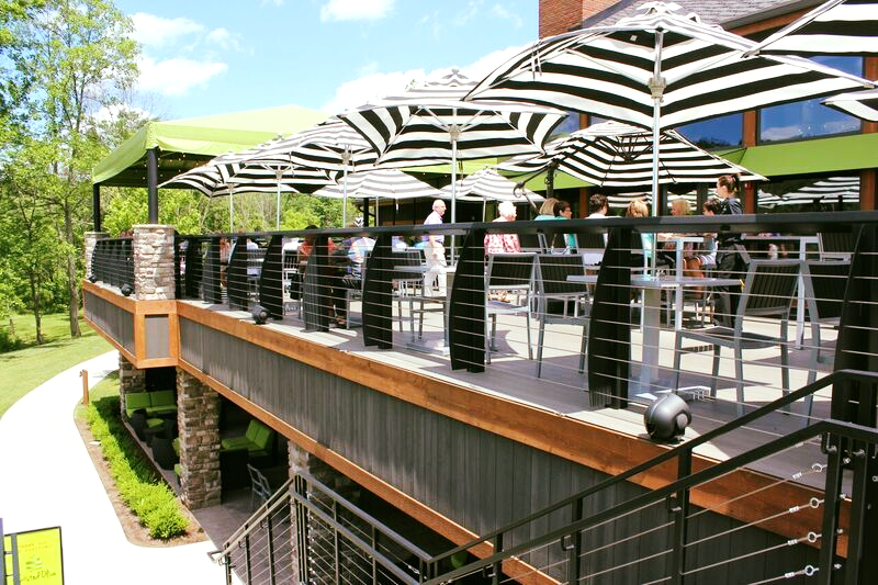 The Twisted Olive in Green offers beautiful views from its patio.