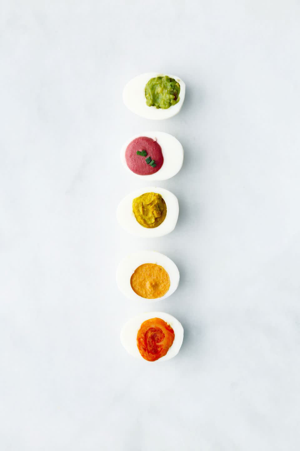 rainbow deviled eggs