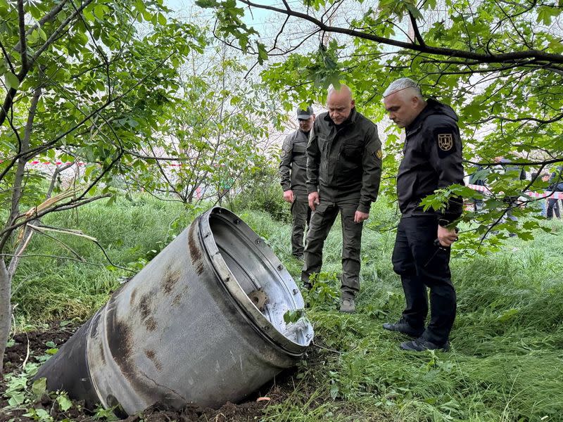 Aftermath of a Russian missile strike in Odesa