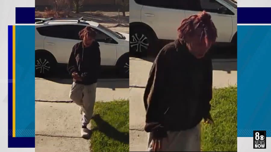 North Las Vegas police release photos of person of interest in shooting that left a man and an infant hospitalized. (NLVPD)