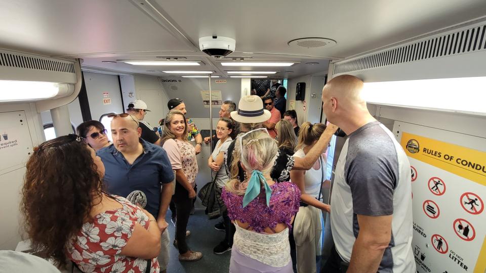 The Central Florida commuter train line provided free rides to residents as part of a special service on March 4.