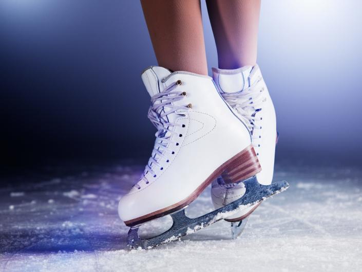 A pair of ice skates