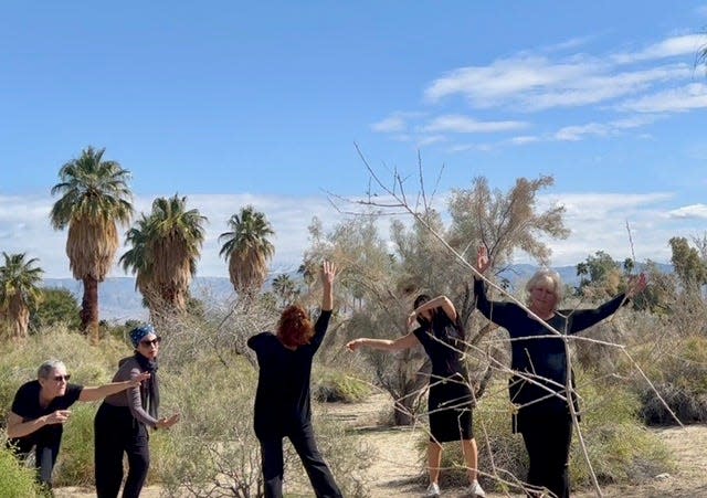 Dancers from Desert Movement Arts rehearse the 2023 piece "Baile Baleen."