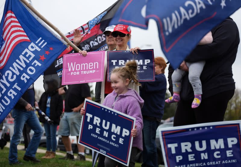 Pennsylvania voters in the final days before the 2020 U.S. Presidential election