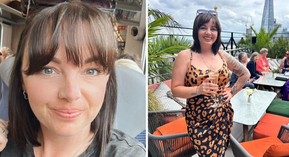 Danielle Hobson, 36, mistook perimenopausal symptoms for early-onset dementia after forgetting her friends names. (Danielle Hobson/SWNS)