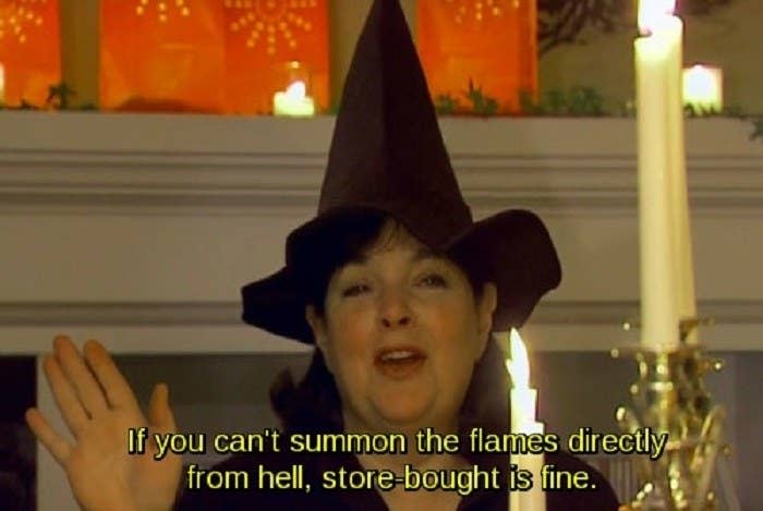 Ina Garten joking about store-bought flames