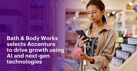 Bath & Body Works, Inc., a leading retailer of personal care and home fragrance products, is collaborating with Accenture to modernize, transform and simplify its core digital and technology platforms. (Graphic: Business Wire)