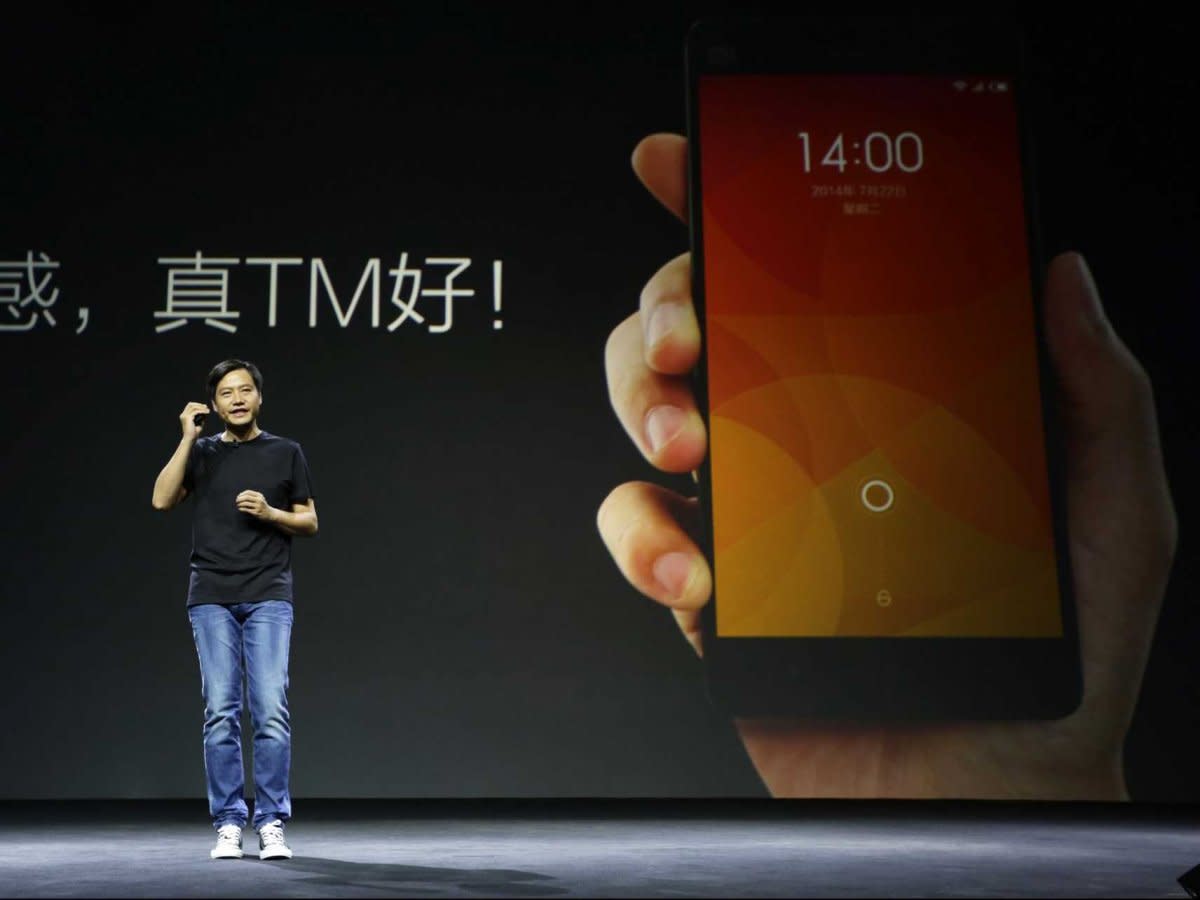 XIAOMI MI4 smartphone launch lei jun CEO