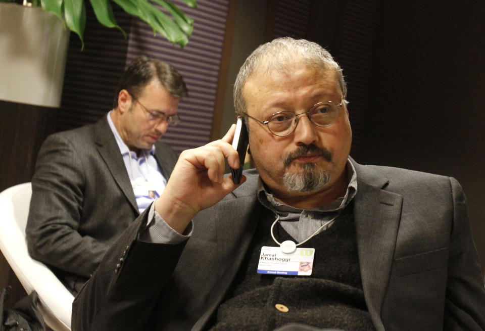 Der saudische Journalist Jamal Khashoggi im Jahr 2011. (Bild: Virginia Mayo/AP/dpa)