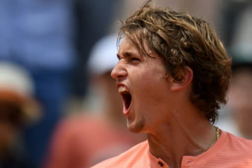 The comeback king: Alexander Zverev fought back from two sets to one down for the third match in a row