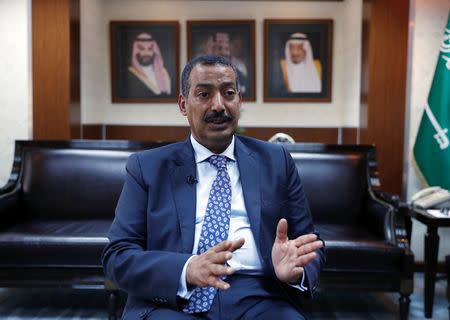 Consul General of Saudi Arabia Mohammad al-Otaibi answers questions during an interview with Reuters at Saudi Arabia's consulate in Istanbul, Turkey, October 6, 2018. REUTERS/Osman Orsal