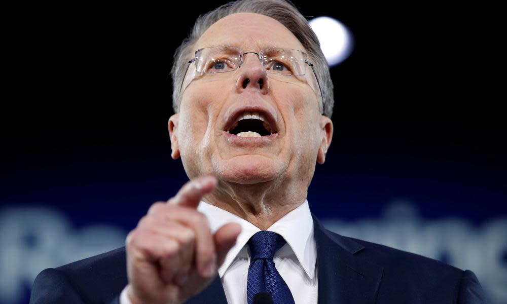 Wayne LaPierre, executive vice president of the National Rifle Association, speaks at the Conservative Political Action Conference.