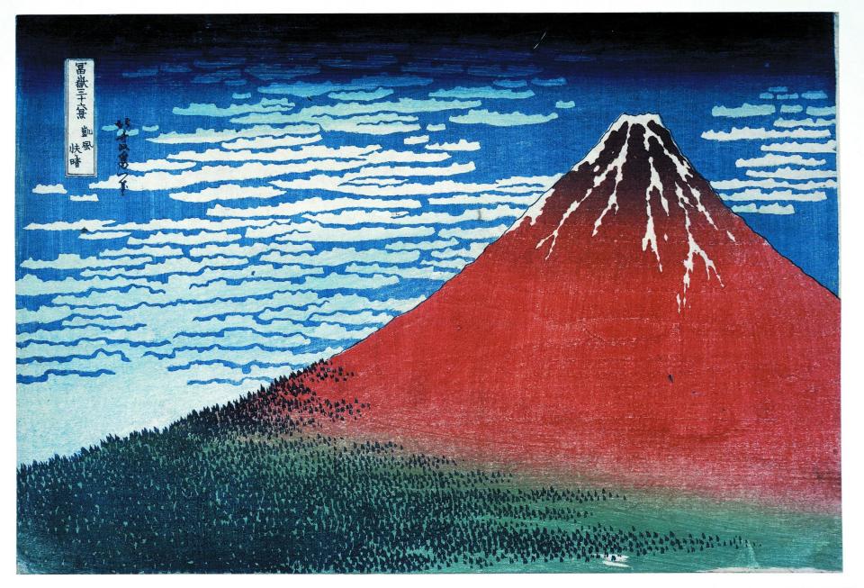 Influential: Fine Wind, Clear Morning, 1831, one of many views of Mount Fuji