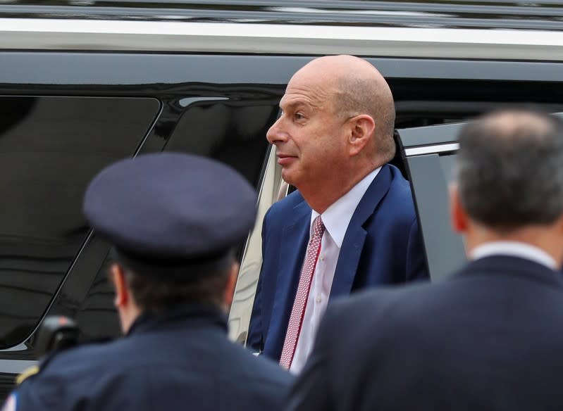 U.S. Ambassador to EU Sondland arrives to testify at House Intelligence Committee hearing on Trump impeachment inquiry on Capitol Hill in Washington