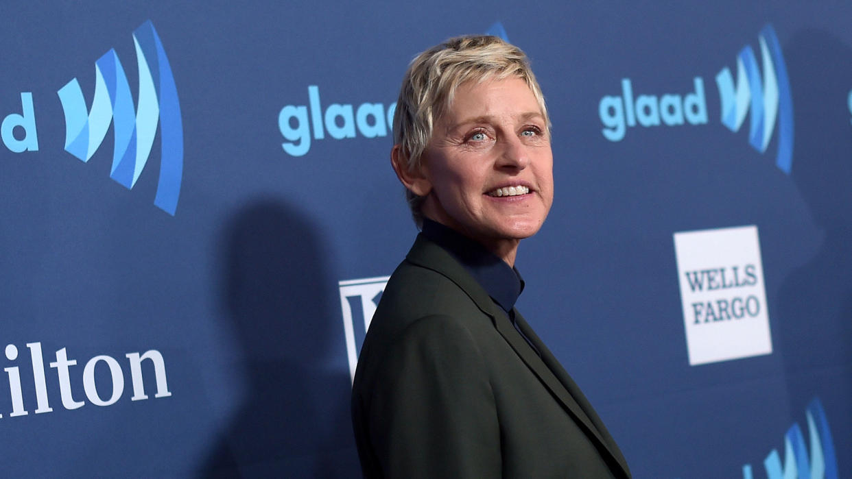 BEVERLY HILLS, CA - MARCH 21:  Comedian Ellen DeGeneres attends the 26th Annual GLAAD Media Awards at The Beverly Hilton Hotel on March 21, 2015 in Beverly Hills, California.