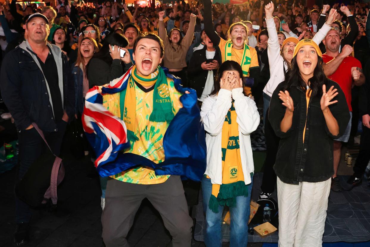 Fans In Sydney Watch The Matildas FIFA World Cup Game (Jenny Evans / Getty Images)